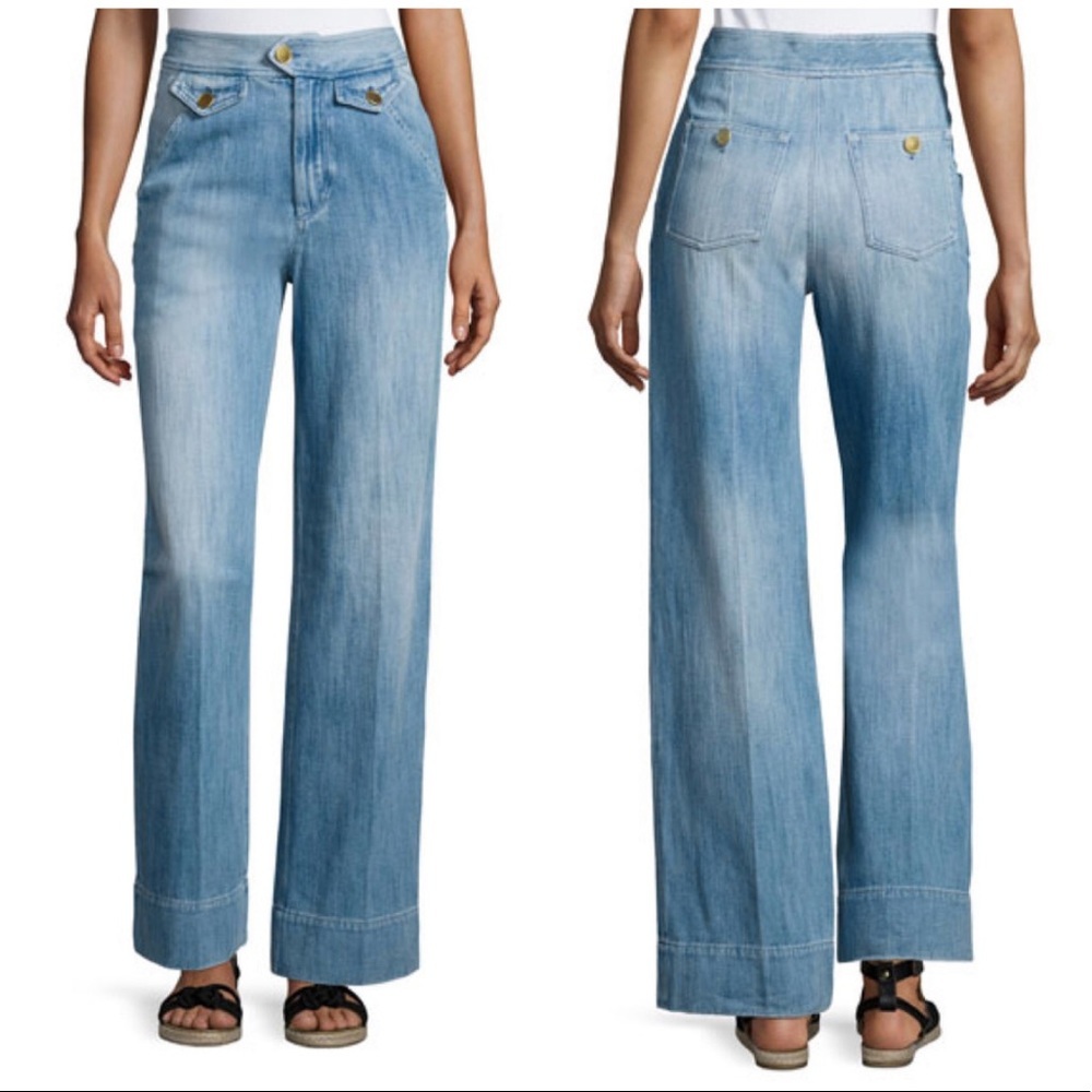 Isabel Marant Étoile Odessa Wide-Leg Denim Pants